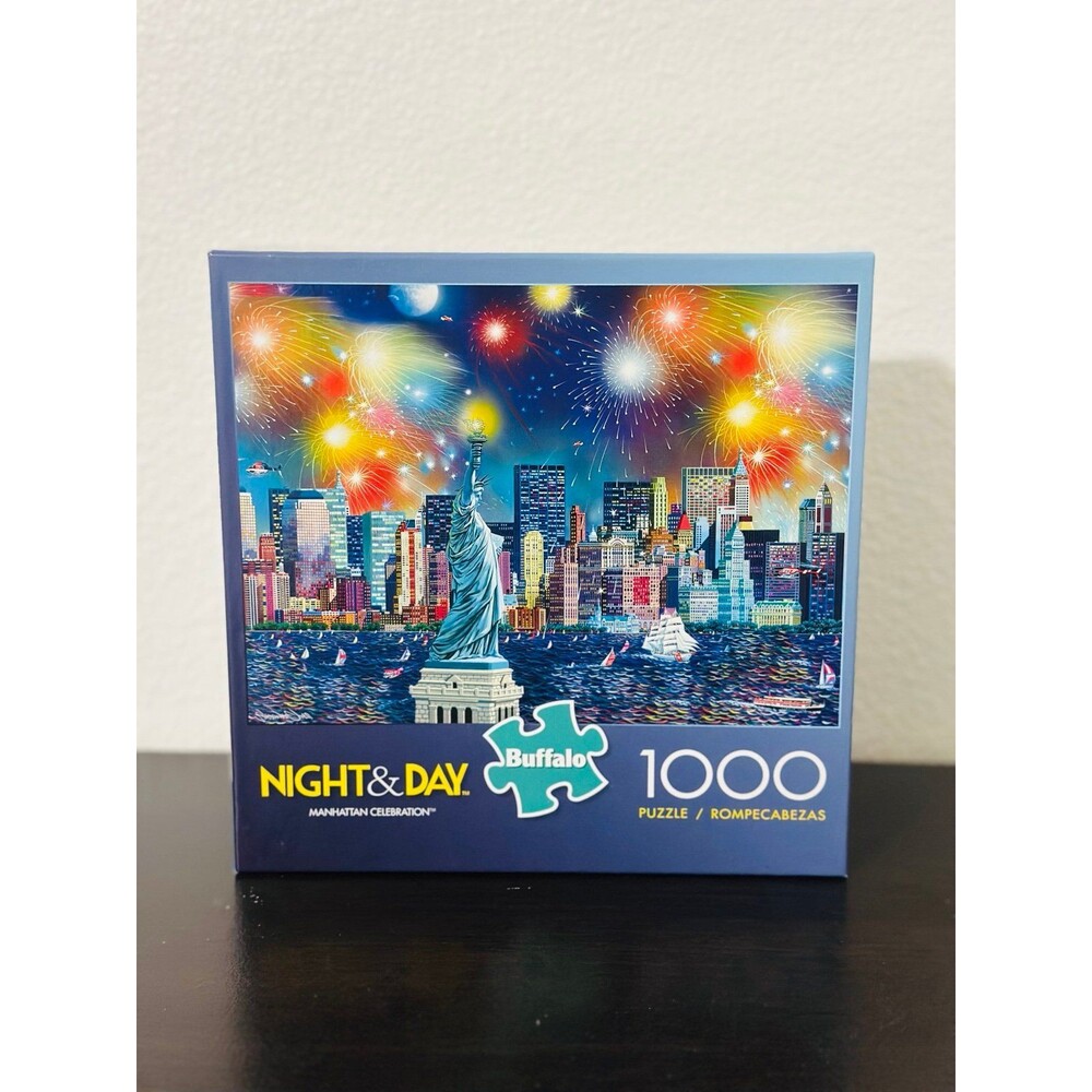 Buffalo Games Night & Day Manhattan Celebration 1000 Piece Puzzle New Sealed
